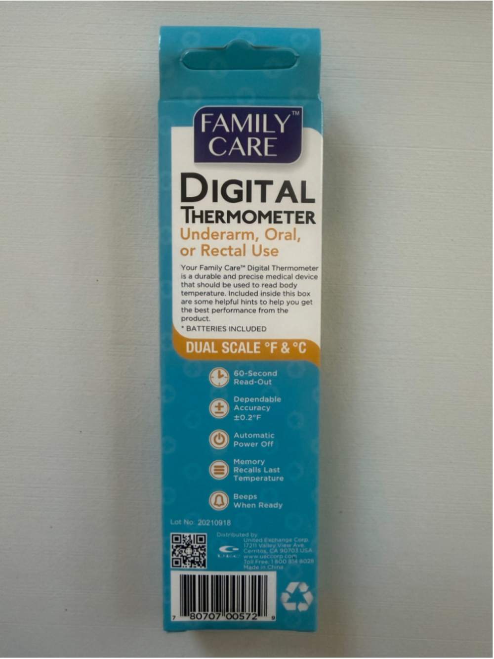 Lot of 25-Family Care Digital Thermometers Underarm, Oral or Rectal Use - Picture 3 of 4